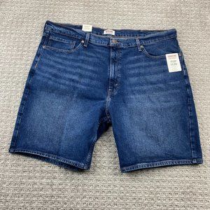 Signature by Levi Strauss Denim Shorts Men 42 Blue Jeans Short Pants Loose Fit